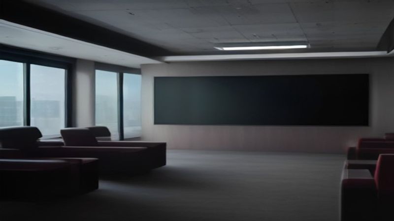 看片网站在线影院首页放映界面，深色影院环境下的大屏播放画面